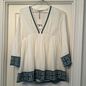 NWT Zara V-Neck Dress